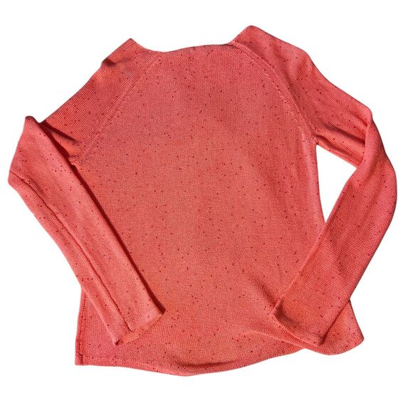 J. McLaughlin Pullover Sequin Knit Sweater Womens Sz. Medium  Red Orange Sparkle - Picture 2 of 11